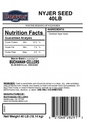 Beaver Brand Nyjer Thistle Seed 40 lb