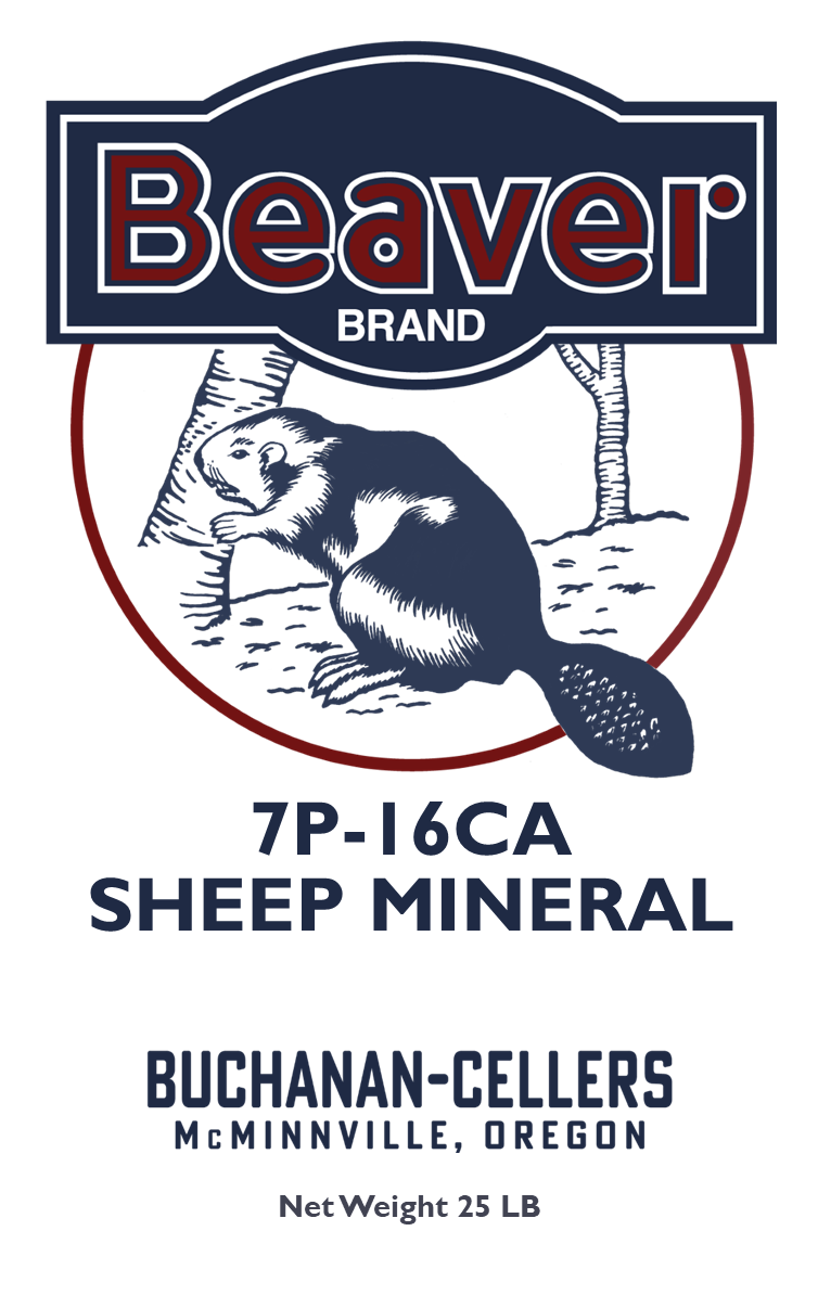 Beaver Brand Sheep Mineral 16Ca-7P 25 lb