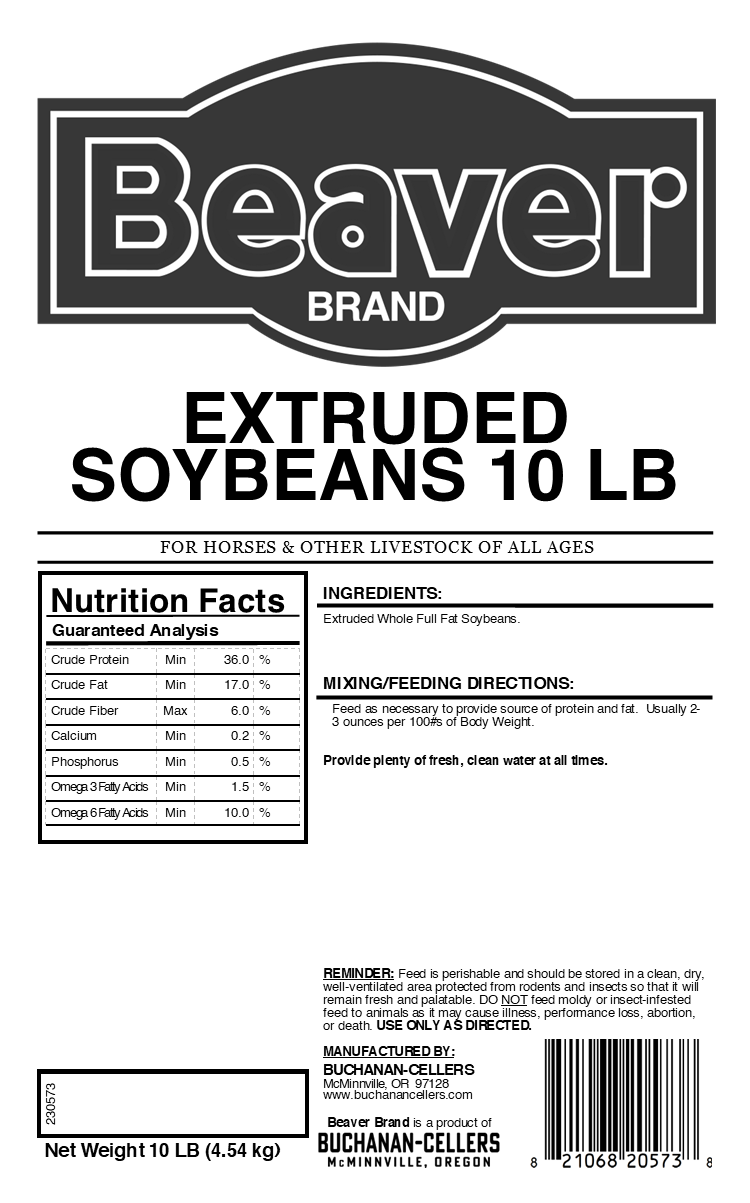 Beaver Brand Extruded Soybeans 10 lb