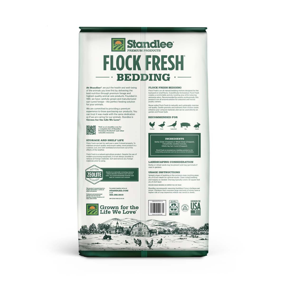 Standlee Flock Fresh Bedding 2cu ft