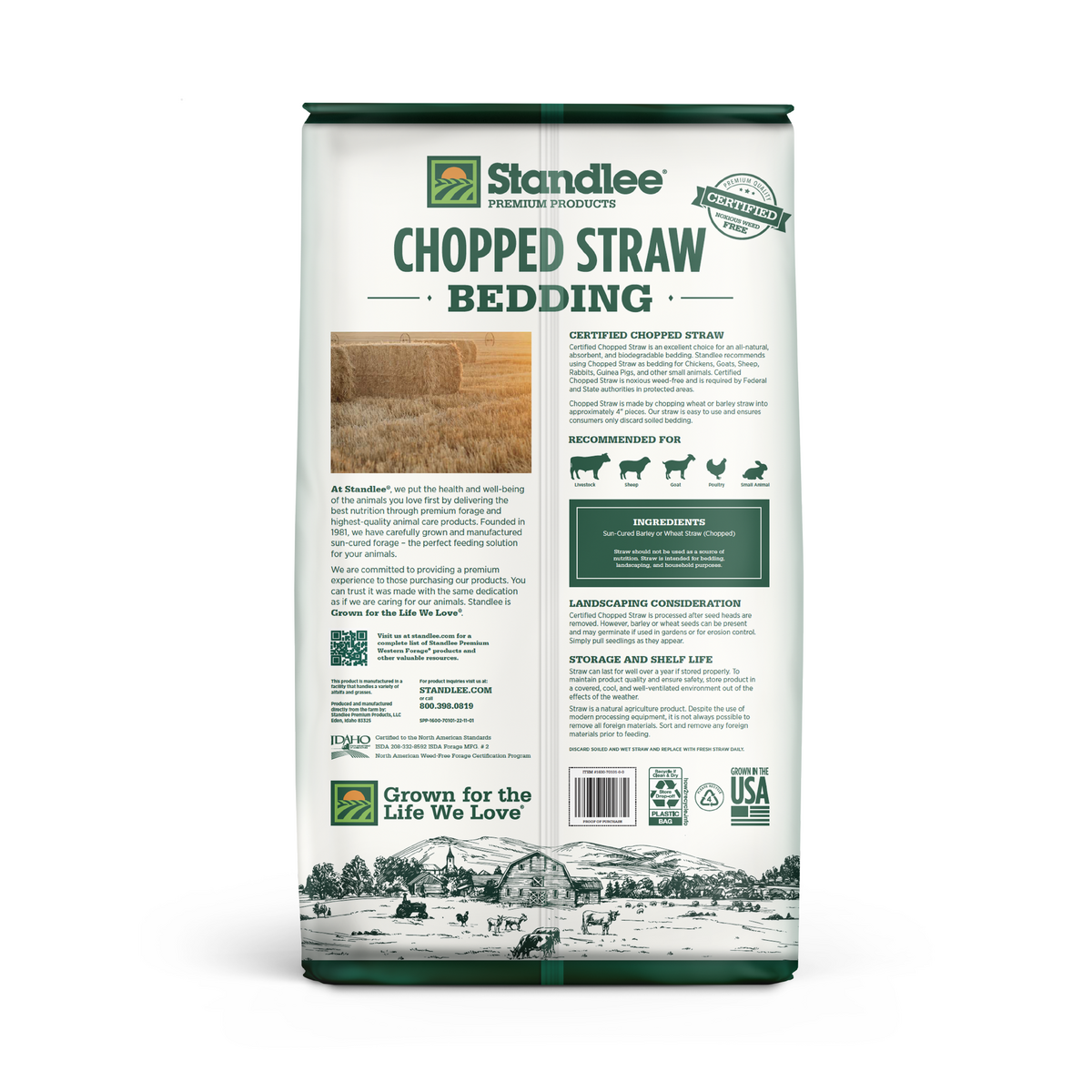 Standlee Certified Chopped Straw 25 lb