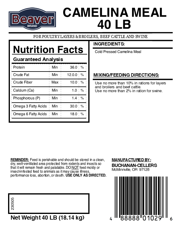 Beaver Brand Camelina Meal