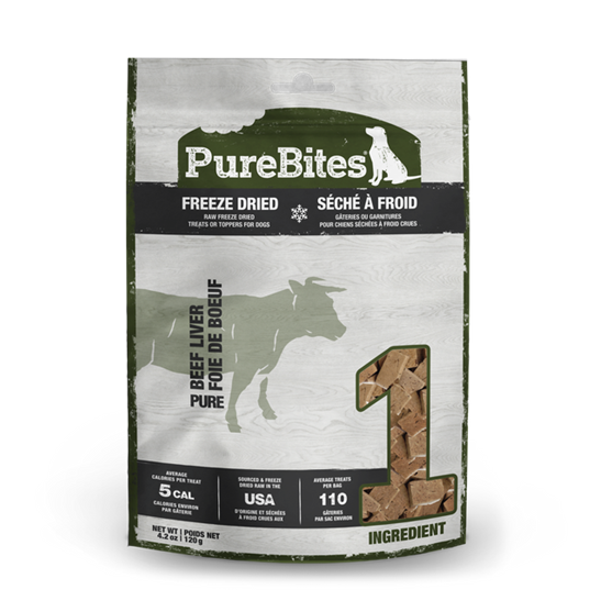 PureBites Beef Liver 4.2 oz Dog Treats