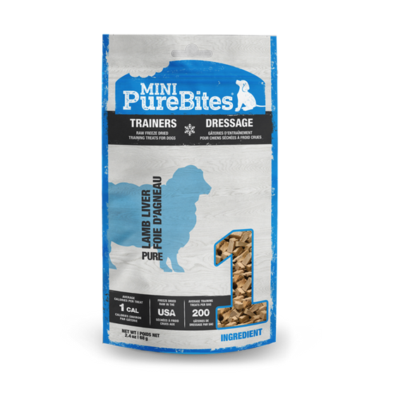 PureBites Mini Trainer Lamb Liver 3 oz Dog Treats