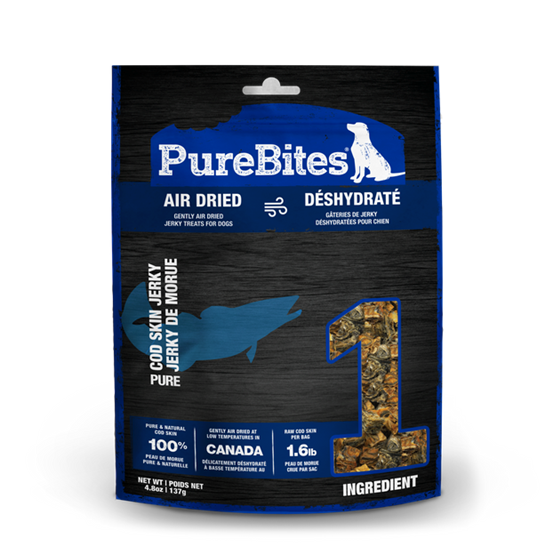 PURE BITES COD SKIN JERKY 4.8OZ