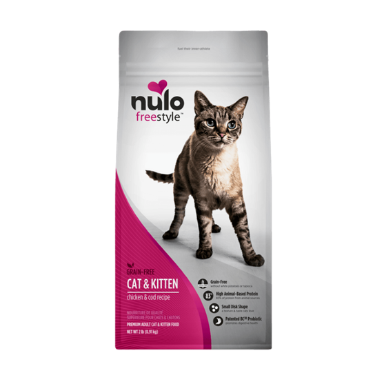 Nulo FreeStyle GF High-Protein Chicken & Cod, Cat & Kitten 2 lb