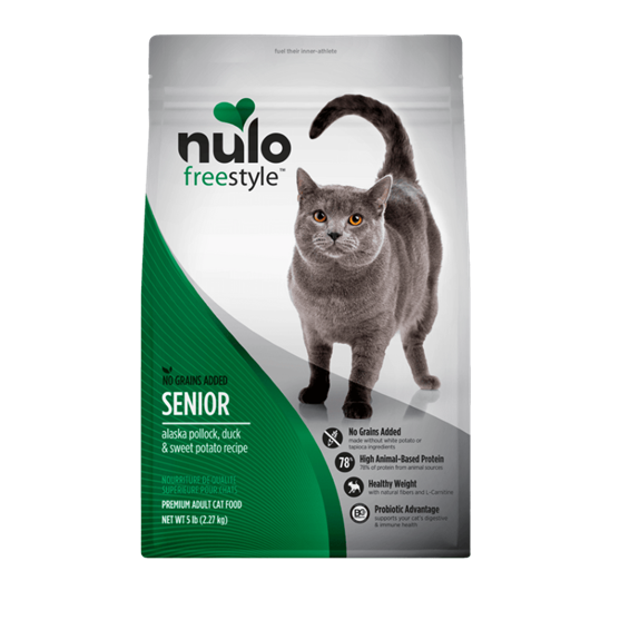 Nulo FreeStyle GF Pollock, Duck & Sweet Potato Senior Cat 5 lb