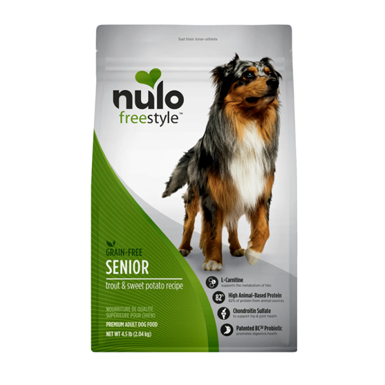 Nulo FreeStyle GF High-Protein Trout & Sweet Potato Senior Dog 4.5 lb