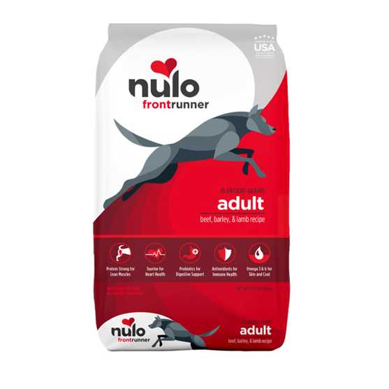 Nulo Frontrunner High-Protein Beef, Barley & Lamb Adult Dog 23 lb