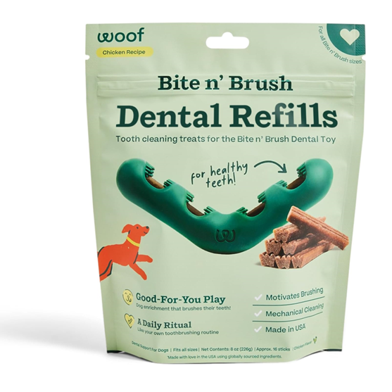 Woof Bite and Brush Refills 8 oz