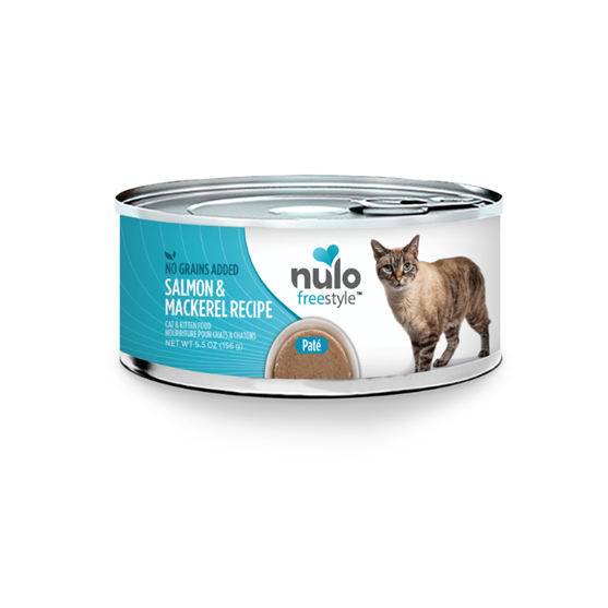 Nulo Grain-Free Pate Salmon and Mackeral Cat 5.5oz can