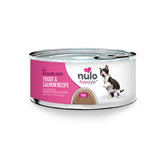 Nulo Grain-Free Pate Trout and Salmon Cat 5.5oz can