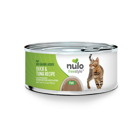 Nulo Grain-Free Pate Duck and Tuna Cat 5.5oz can