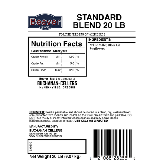 Beaver Brand Standard Blend 20 lb
