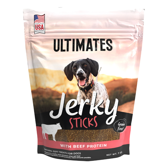 Wholesomes Ultimates Grain Free Beef Jerky Sticks 7 oz Dog Treats
