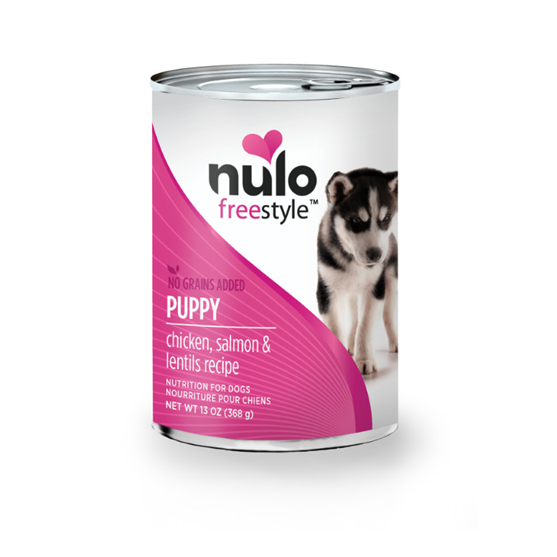 Nulo Grain Free Chicken, Salmon, & Lentils Puppy 13 oz Canned Dog Food