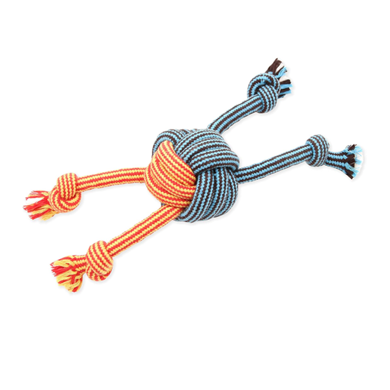 Mammoth Extra Flossy Monkey Fist with Four Ropes Small 10"