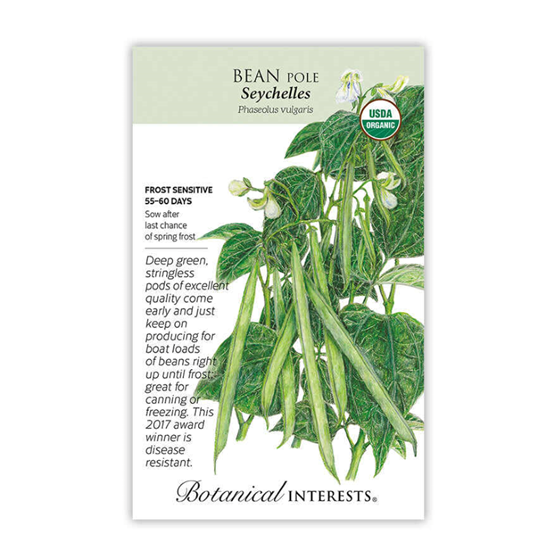 Botanical Interests Seychelles Pole Bean Seeds