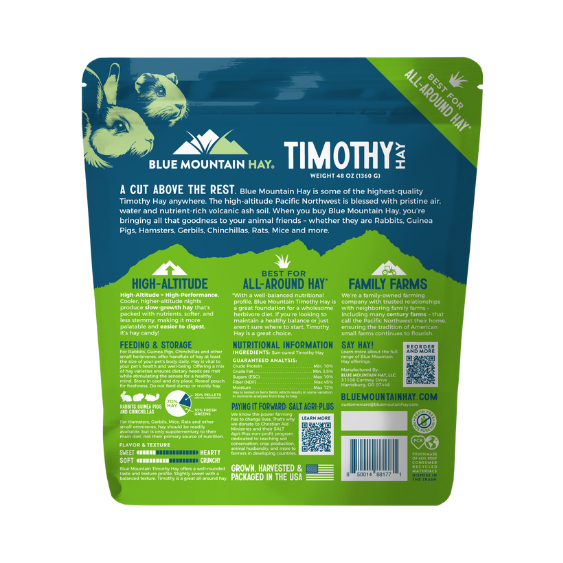Blue Mountain Hay Timothy Hay 48 oz bag