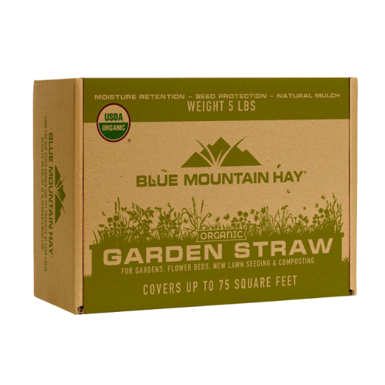Blue Mountain Hay Organic Garden Straw Mulch 5 lb box