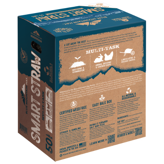Blue Mountain Hay Easy Flake Smart Straw 50 lb