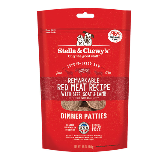 Stella & Chewy's Freeze Dried Remarkable Red Meat Recipe Patties 5.5 oz