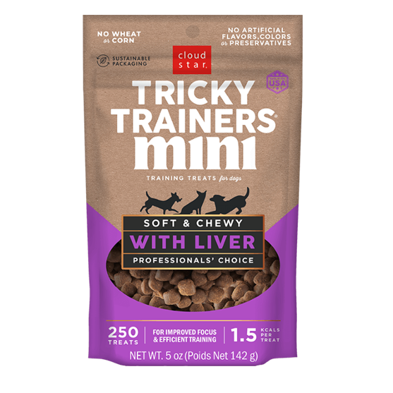 Cloud Star Tricky Trainers Mini Soft and Chewy with Liver 5 oz