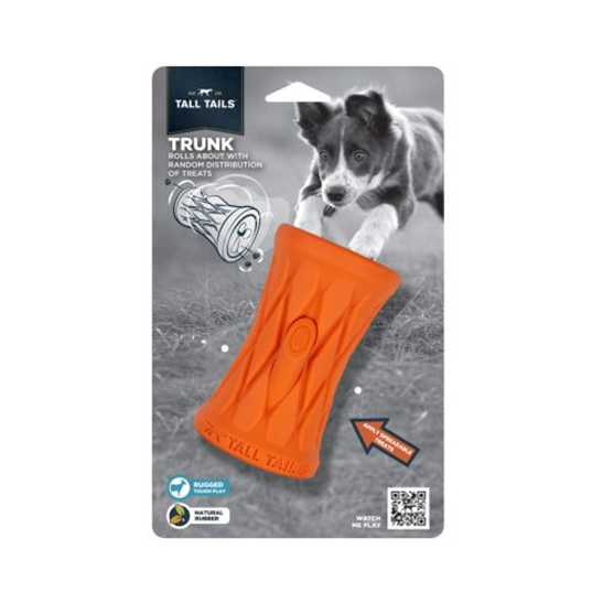 Tall Tails Rubber Tree Trunk Reward Dog Toy 4 inch