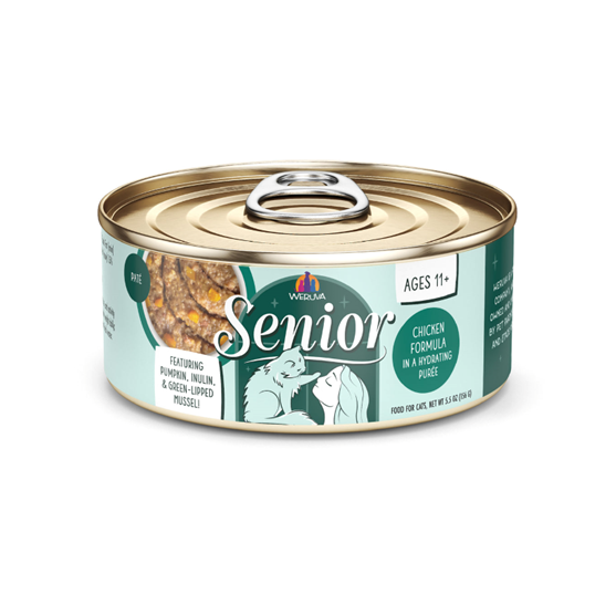 Weruva Grain Free Chicken Hydrating Puree Senior 3 oz Cat Food