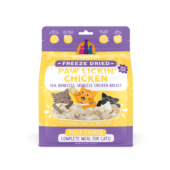Weruva Grain Free Freeze Dried Paw Lickin' Chicken 7 oz Cat Food