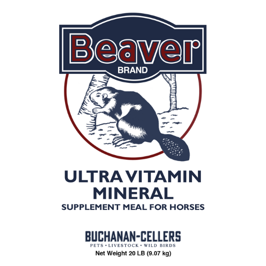Beaver Brand Ultra Vitamin/Trace Mineral Meal, Supplement for Horses 20 lb