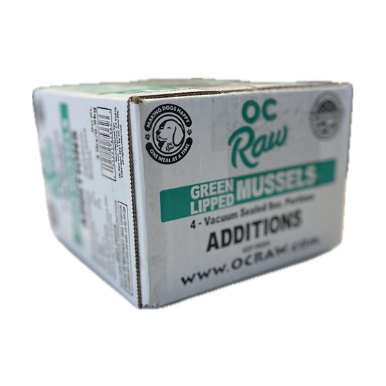 OC Raw Green Lipped Muscles 2 lb Frozen Dog Treats