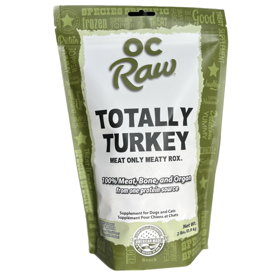 OC Raw Totally Turkey Meaty Rox 2 lb Frozen Dog Food