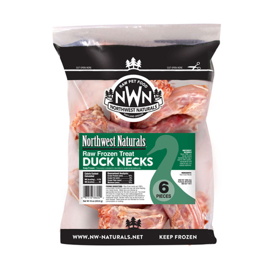Northwest Naturals Duck Necks 6 pack Frozen Dog Treats
