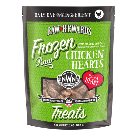 Northwest Naturals Chicken Hearts 12 oz Frozen Dog Food