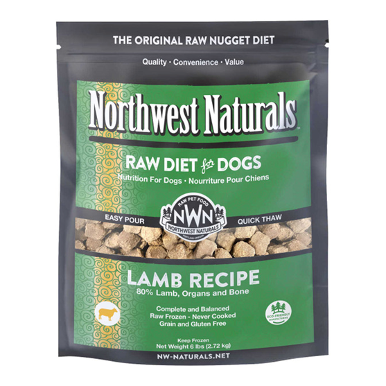 Northwest Naturals Lamb Nuggets 6 lb Frozen Dog Food