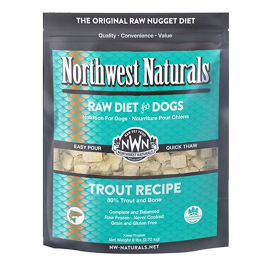 Northwest Naturals Trout Nuggets 6 lb Frozen Dog Food
