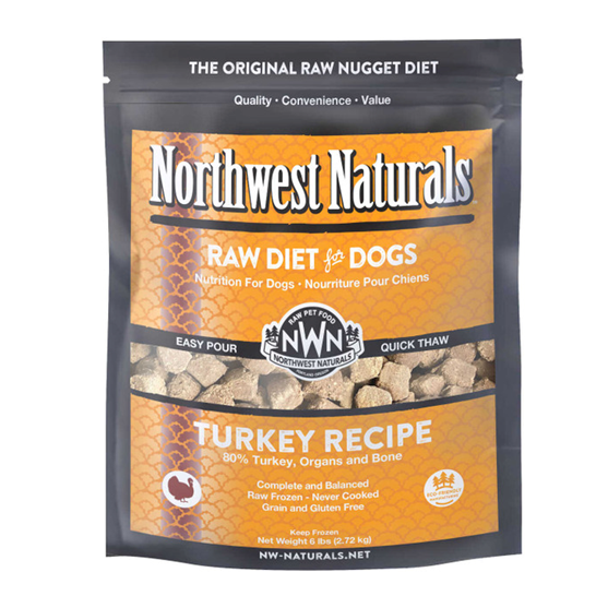 Northwest Naturals Turkey Nuggets 6 lb Frozen Dog Food