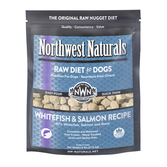 Northwest Naturals Whitefish and Salmon Nuggets 6 lb Frozen Dog Food