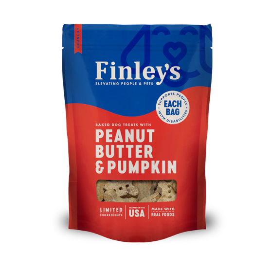 Finley's Peanut Butter and Pumpkin Biscuits 6 oz Dog Treats