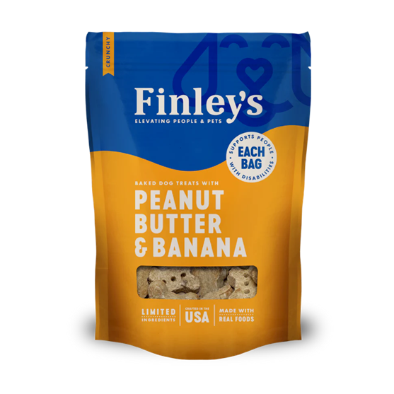 Finley's Peanut Butter and Banana Biscuits 6 oz Dog Treats