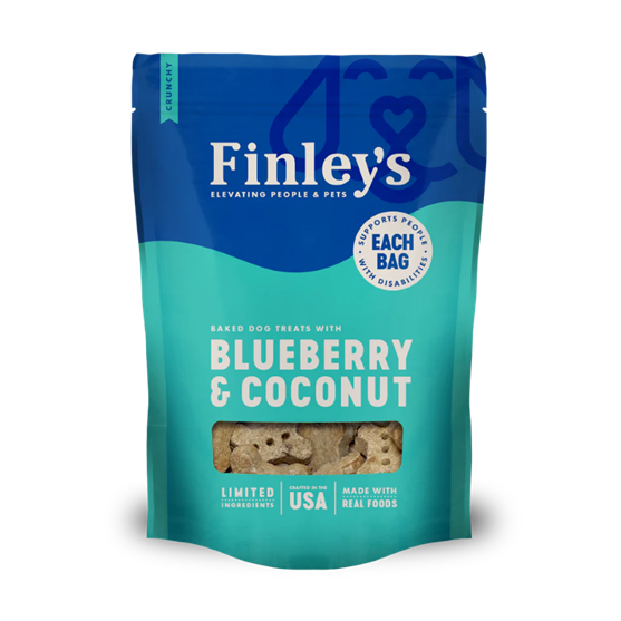 Finley's Blueberry Coconut Crunchy Biscuits 6 oz Dog Treats