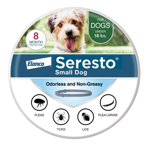 Elanco Seresto Small Dog 8 Month Flea and Tick Collar