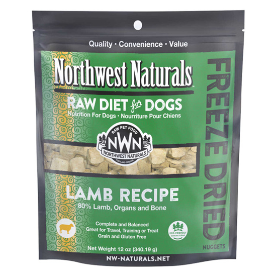 Northwest Naturals Freeze Dried Lamb Nuggets 12 oz Dog Food 
