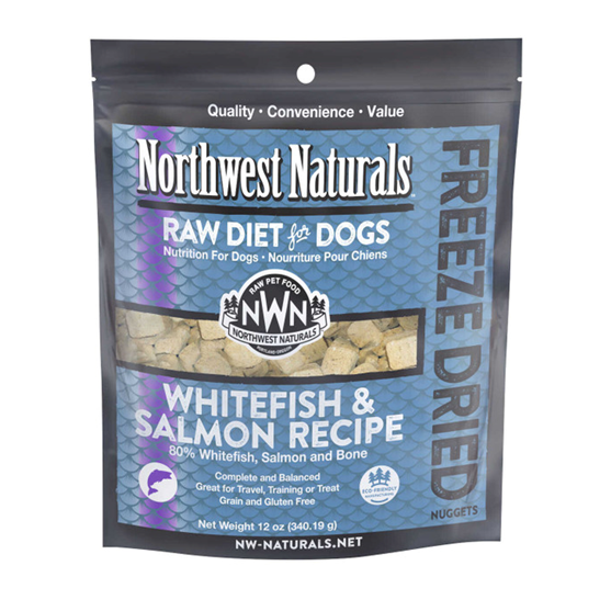 Northwest Naturals Freeze Dried Whitefish and Salmon Nuggets 12 oz Dog Food