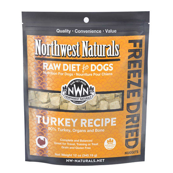 Northwest Naturals Freeze Dried Turkey Nuggets 12 oz Dog Food