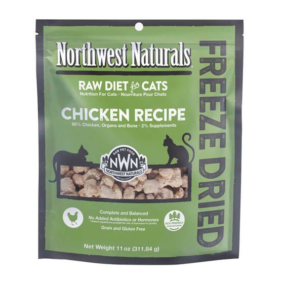 Northwest Naturals Freeze Dried Chicken Nibbles 11 oz Cat Food 
