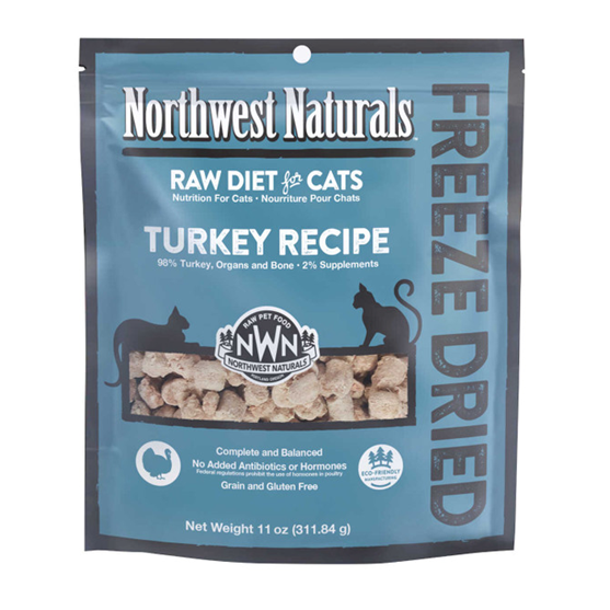 Northwest Naturals Freeze Dried Turkey Nibbles 11 oz Cat Food