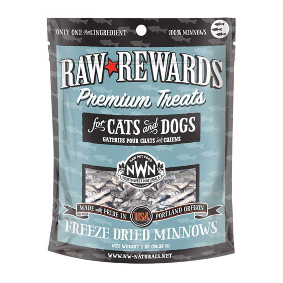 Northwest Naturals Freeze Dried Minnows 1 oz Dog and Cat Treats