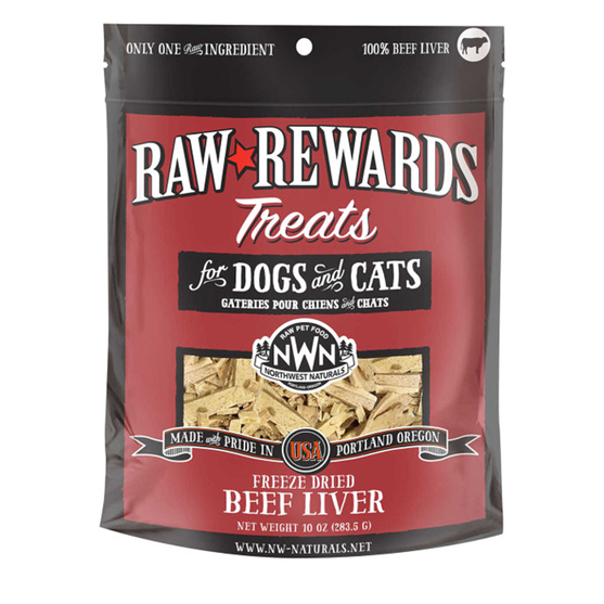 Northwest Naturals Freeze Dried Beef Liver 10 oz Dog and Cat Treats